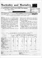 Morbidity and Mortality Weekly Report Vol 11 No 2 for Release January 19 1962