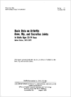 Basic Data on Arthritis Knee Hip and Sacroiliac Joints in Adults Ages 2574 Years United States 19711975
