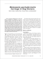 Malassezia pachydermatis Carriage in Dog Owners