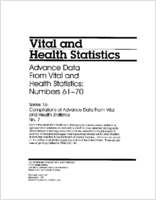 Advance Data from Vital and Health Statistics Numbers 6170