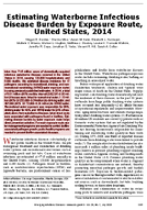 Estimating Waterborne Infectious Disease Burden by Exposure Route United States 2014