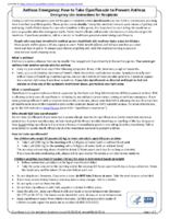 Anthrax emergency  how to take ciprofloxacin to prevent anthrax  emergency use instructions for recipients