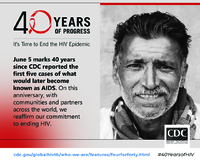 40 Years of Progress  Its Time to End the HIV Epidemic June 5 text