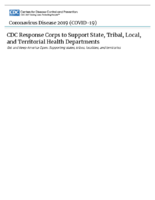 CDC Response Corps to Support State Tribal Local and Territorial Health Departments Get and Keep America Open Supporting States Tribes Localities and Territories April 17 2020