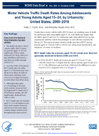 Motor vehicle traffic death rates among adolescents and young adults aged 1524 by urbanicity United States 20002018