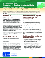 Arsenic Mine Site Evaluation of Shallow Residential Soils Town of Kent Putnam County New York