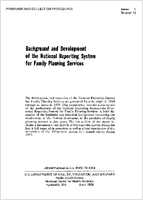 Background and Development of the National Reporting System for Family Planning Services