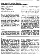 Social support in smoking cessation among black women in Chicago public housing