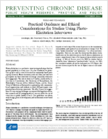 Practical Guidance and Ethical Considerations for Studies Using PhotoElicitation Interviews
