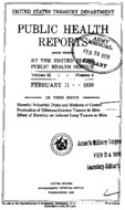 Public Health Reports  v 53 no 6  cover