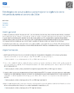 Estrategias de salud pblica para mejorar la vigilancia de la influenza durante el verano de 2024