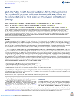 2025 US Public Health Service Guidelines for the Management of Occupational Exposures to Human Immunodeficiency Virus and Recommendations for PostExposure Prophylaxis in Healthcare Settings