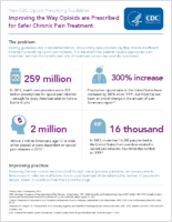 New CDC opioid prescribing guidelines  improving the way opioids are prescribed for safer chronic pain treatment