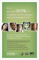 Fact  at least 50 of sexually active people will get genital HPV