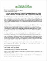 CDC and Florida Department of Health Investigate a Likely Case of New Variant Creutzfeldt Jakob Disease in a UK Citizen Residing in the US Thursday April 18 2002 1912 EST 712 PM EST