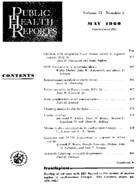 Public Health Rep v 74 no 5  table of contents