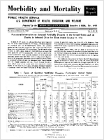 Morbidity and Mortality Weekly Report For release October 10 1958 Vol 7 No 40