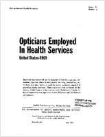 Opticians Employed In Health Services United States  1969