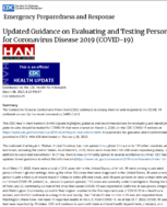 Updated Guidance on Evaluating and Testing Persons for Coronavirus Disease 2019 March 08 2020