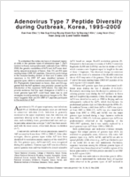 Adenovirus Type 7 Peptide Diversity during Outbreak Korea 19952000