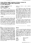 Clients Without Health Insurance at Publicly Funded HIV Counseling and Testing Sites Implications for Early Intervention