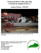 Team Semi Driver Dies after Rig is Struck by Impaired Driver