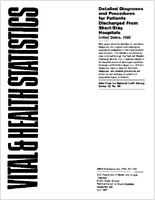 Detailed diagnoses and procedures for patients discharged from shortstay hospitals United States 1985