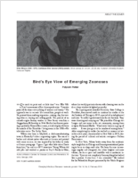 Birds Eye View of Emerging Zoonoses