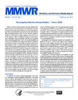MMWR Morbidity and Mortality Weekly Report Vol 59 No 7 February 26 2010