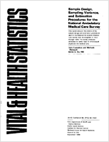 Sample Design Sampling Variance and Estimation Procedures for the National Ambulatory Medical Care Survey
