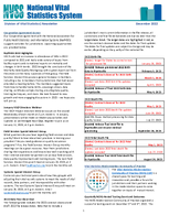National Vital Statistics System Division of Vital Statistics Newsletter  December 2022