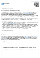 Respiratory Illnesses  Vaccination TrendsAdults