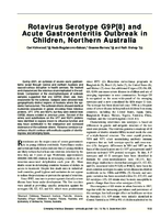 Rotavirus Serotype G9P8 and Acute Gastroenteritis Outbreak in Children Northern Australia