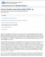 Excess Deaths Associated with COVID19 Provisional Death Counts for Coronavirus Disease COVID19 20200729