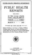 Public Health Reports  v 48 no 9  cover