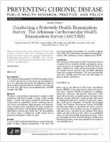 Conducting a Statewide Health Examination Survey The Arkansas Cardiovascular Health Examination Survey ARCHES