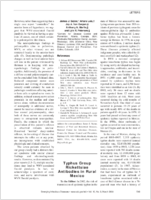 Typhus Group Rickettsiae Antibodies in Rural Mexico