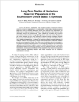 LongTerm Studies of Hantavirus Reservoir Populations in the Southwestern United States A Synthesis