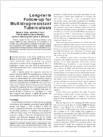 Longterm Followup for Multidrugresistant Tuberculosis