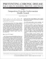 Perspectives From the Cardiovascular Health Council