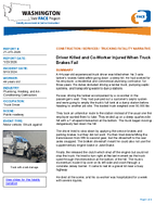 ConstructionServicesTrucking Fatality Narrative Driver Killed and CoWorker Injured When Truck Brakes Fail Washington Report 712732026