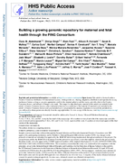 Building a Growing Genomic Repository For Maternal and Fetal Health Through the PING Consortium