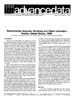 Relationships Between Smoking and Other Unhealthy Habits United States 1985