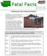Fatal Facts Fall Hazards in the Construction Industry