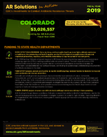 CDCs Investments to Combat Antibiotic Resistance Threats Colorado Fiscal Year 2019