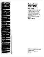 Dietary intake source data United States 197680