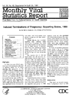 Induced terminations of pregnancy  reporting states 1988