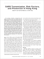 SARS Transmission Risk Factors and Prevention in Hong Kong
