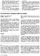 Czechoslovakias changing health care system