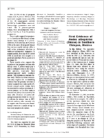 First Evidence of Aedes albopictus Skuse in Southern Chiapas Mexico